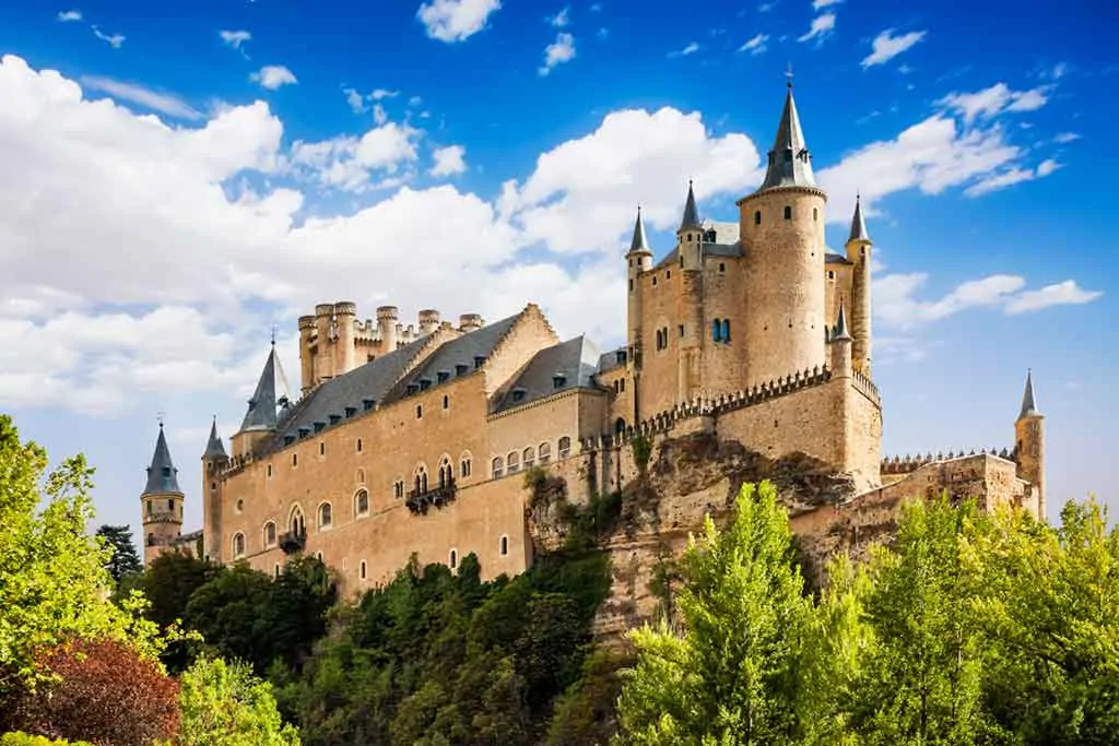 Famous Castles in Spain Alcazar-of-Segovia