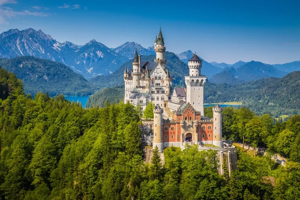 Neuschwanstein-Castle fairytale castle in Germany