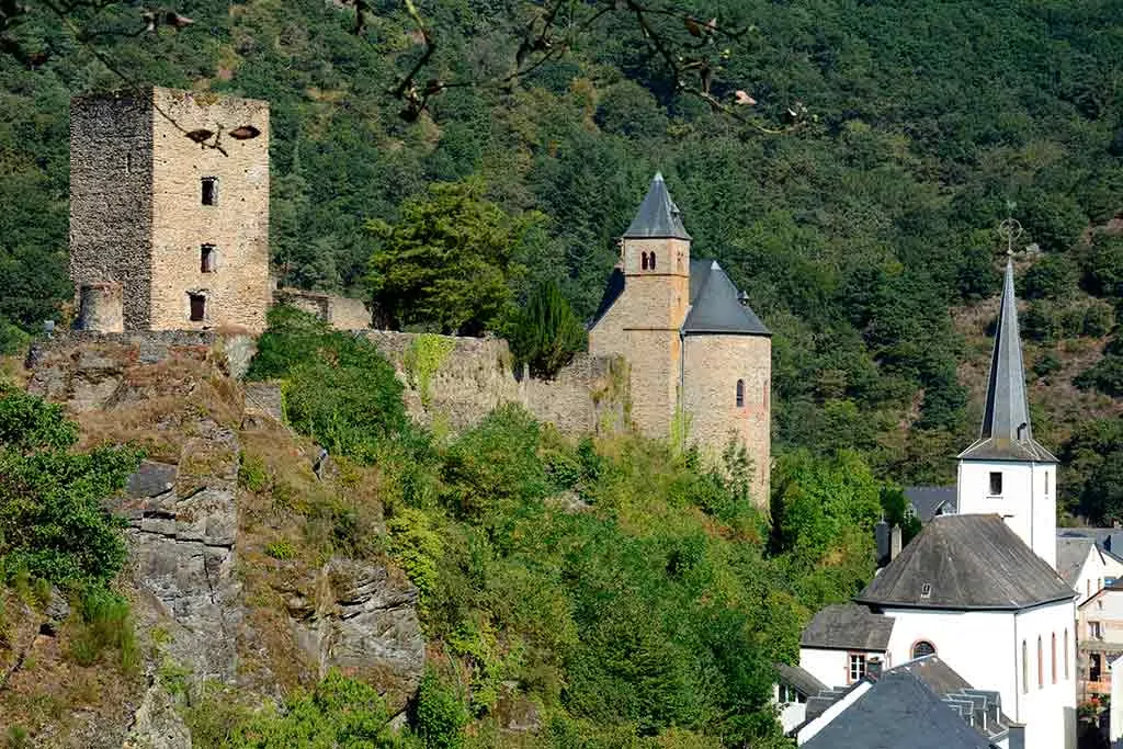 Famous Castles in Luxembourg Esch-sur-Sure-Castle