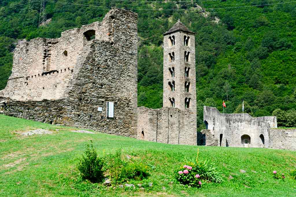Famous Castles in Switzerland Mesocco-Castle