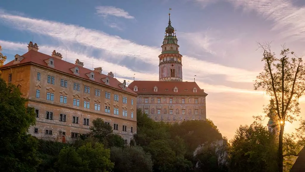 Famous Castles in Czech State and Chateau Cesky Krumlov