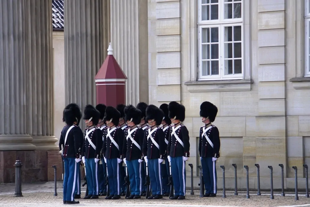 Amalienborg Palace change of the guards - Castles in Copenhagen