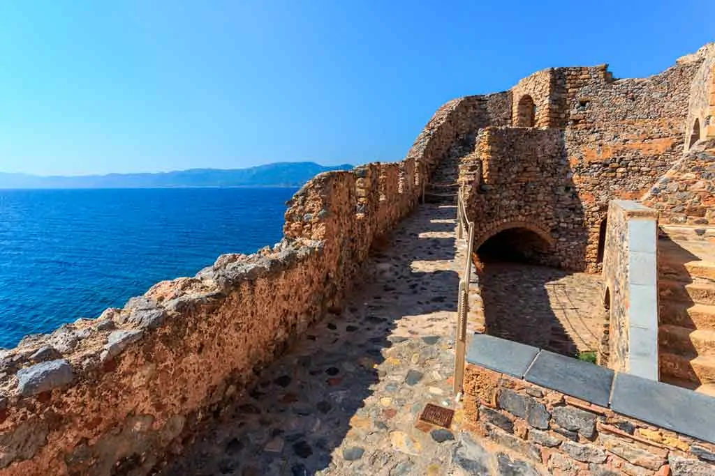 Castles in Greece-Monemvasia-Fortress