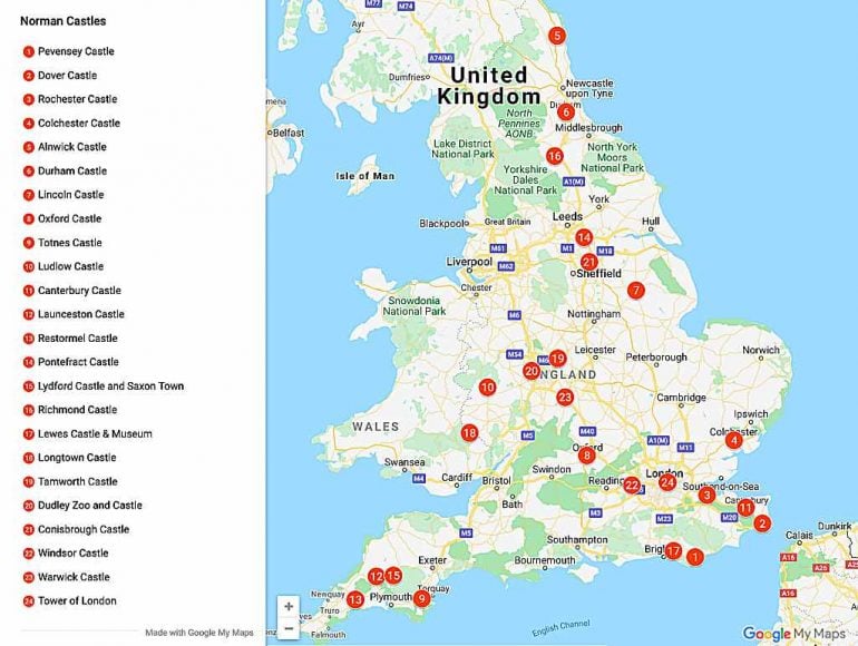 25 Norman Castles in England - Historic European Castles
