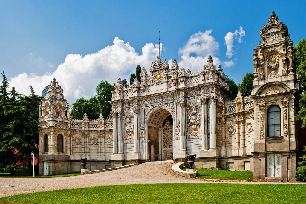 Dolmabahce Palace in Istanbul. Turkey - Palaces in Istanbul