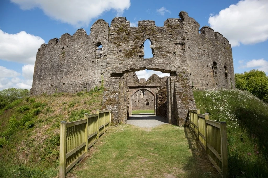 Restormel Castle is a great example of Shell Keep Castles