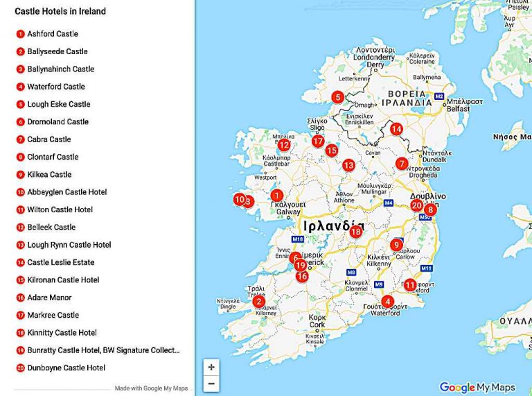 Hotels Ireland Map 768x571 