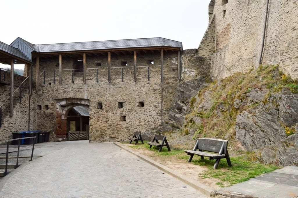 Inner courtyard of Vianden Castle