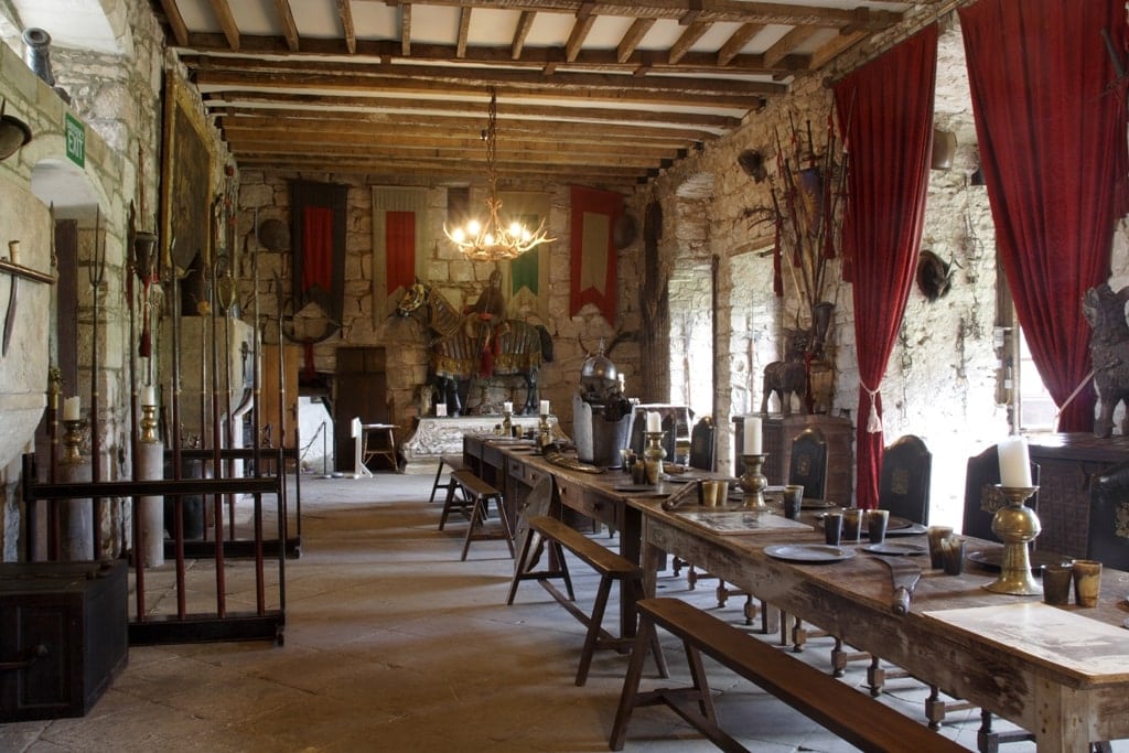 inside castle tower room