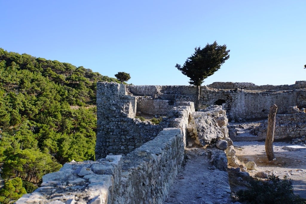 Monolithos Castle on the island of Rhodes