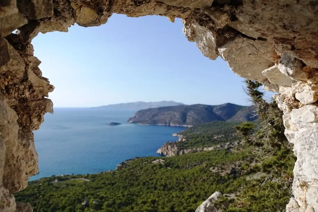 view from Monolithos Castle
