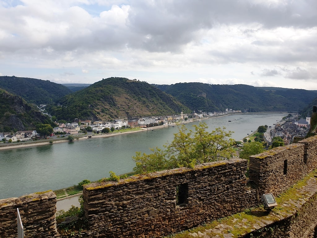 view from Rheinfels Castle