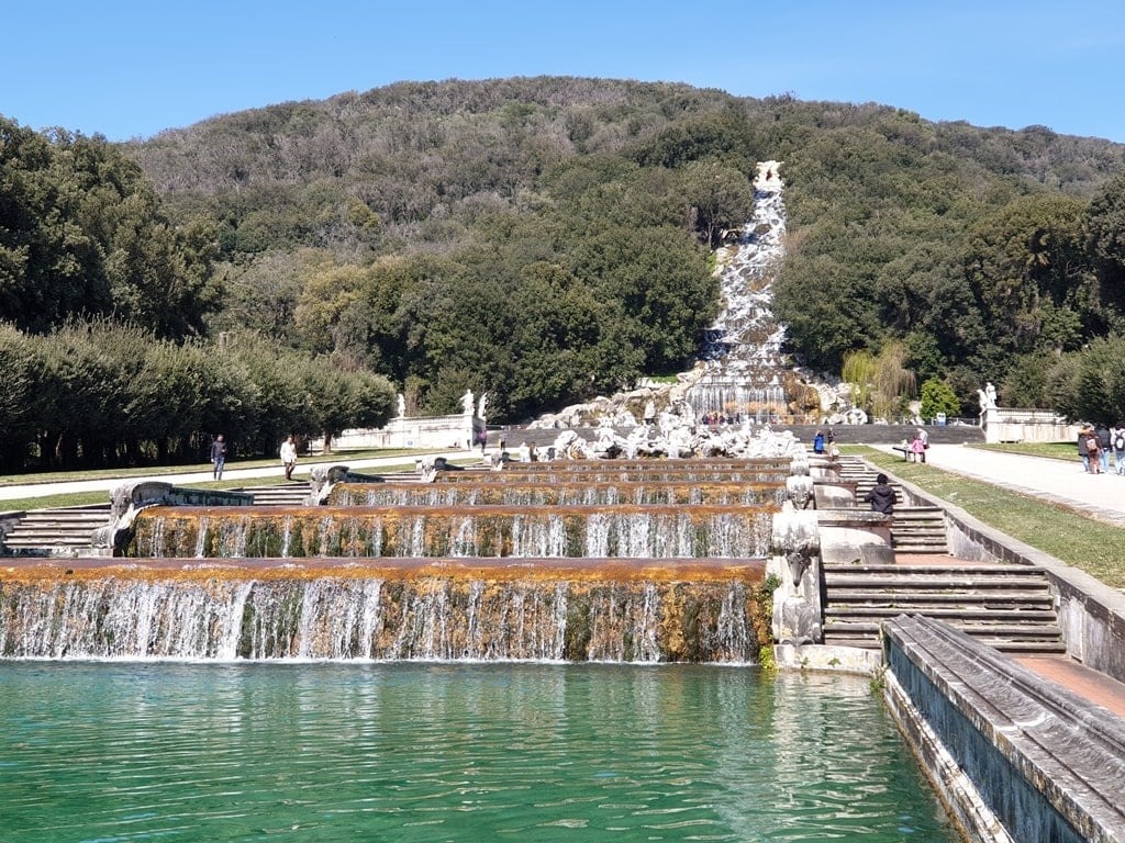 water way at the Royal Palace of Caserta 