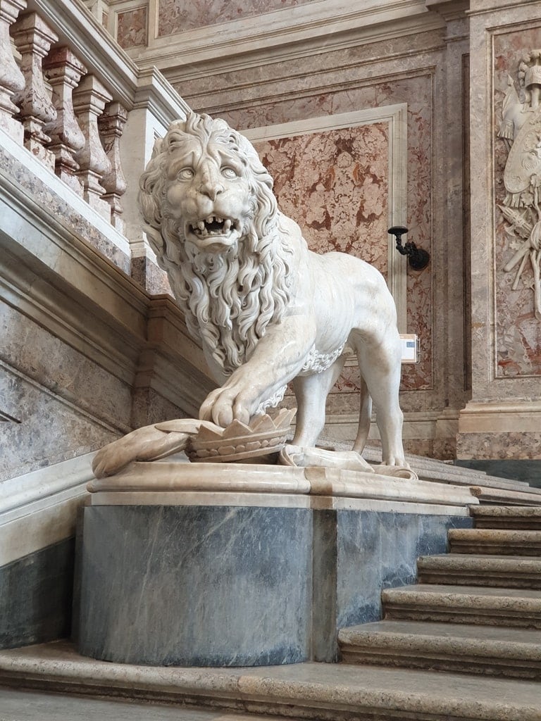 the staircase at the palace of Caserta